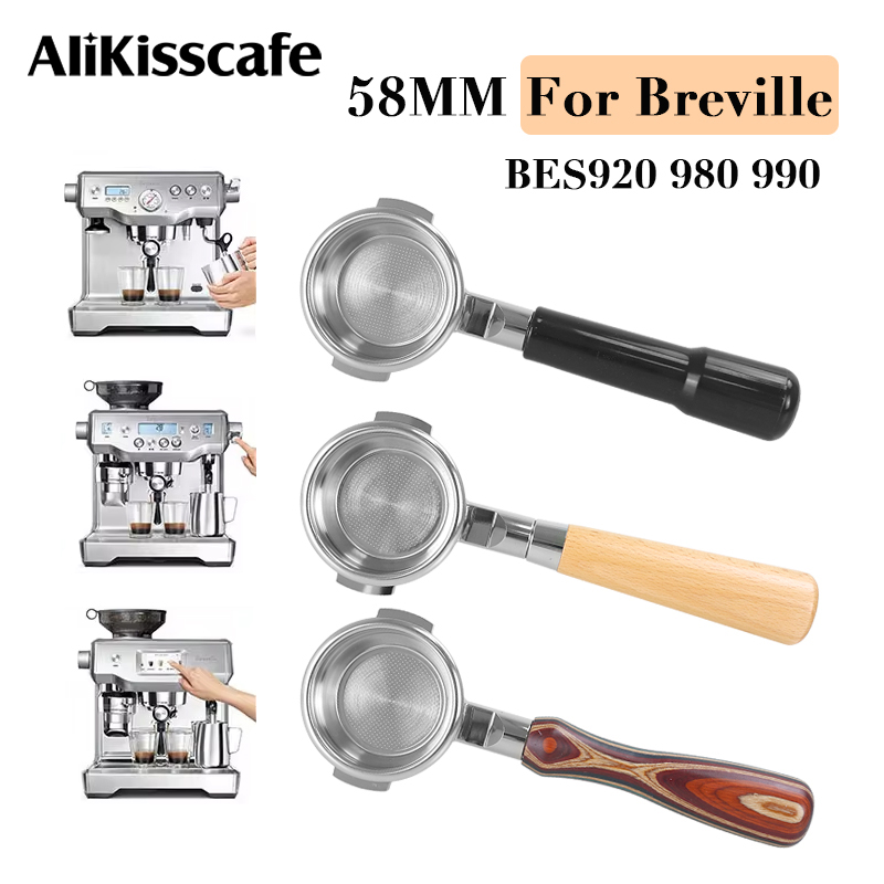 Coffee Equipment Accessories - Portafilter tanpa dasar 58MM untuk Breville
