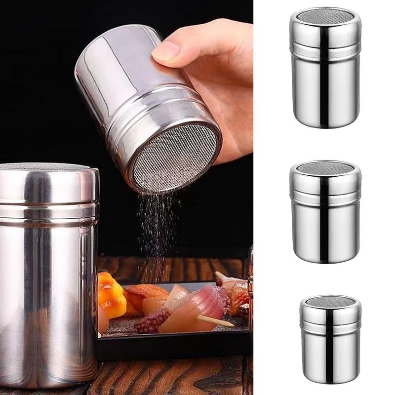 Coffee Equipment Set - Botol pengayak tepung, Stainless Steel bubuk