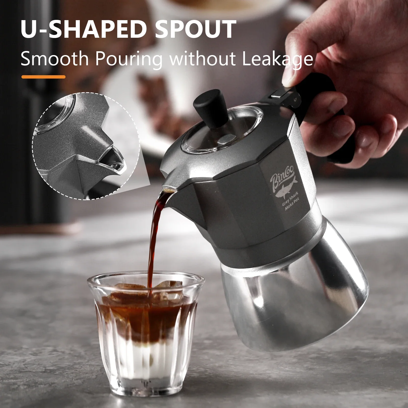Bincoo 2 Cangkir Double Valve  - Coffee Equipment Set ulasan dan harga