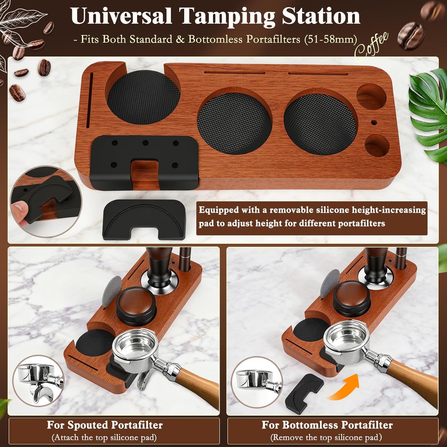 51mm 53mm 58mm 8 Buah Set Tamp - Espresso Tamper Set ulasan dan harga