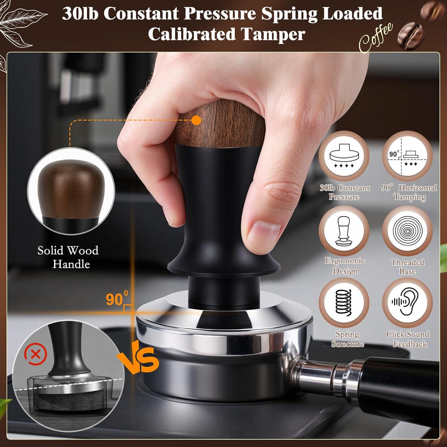 51mm 53mm 58mm 8 Buah Set Tamp - Espresso Tamper Set ulasan dan harga