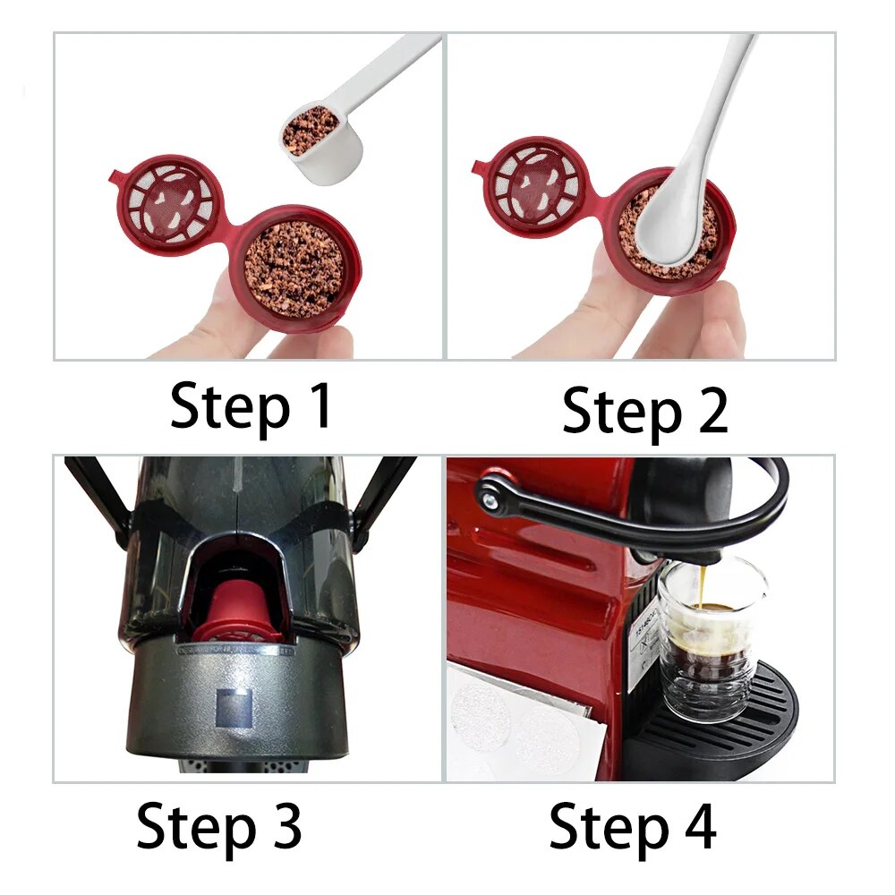 4 buah cangkir kapsul kopi dap - Coffee Equipment Set ulasan dan harga