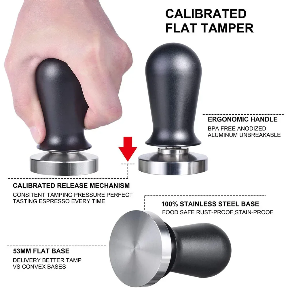 Tamper Kopi Espresso Dikalibra - Espresso Tamper Set ulasan dan harga