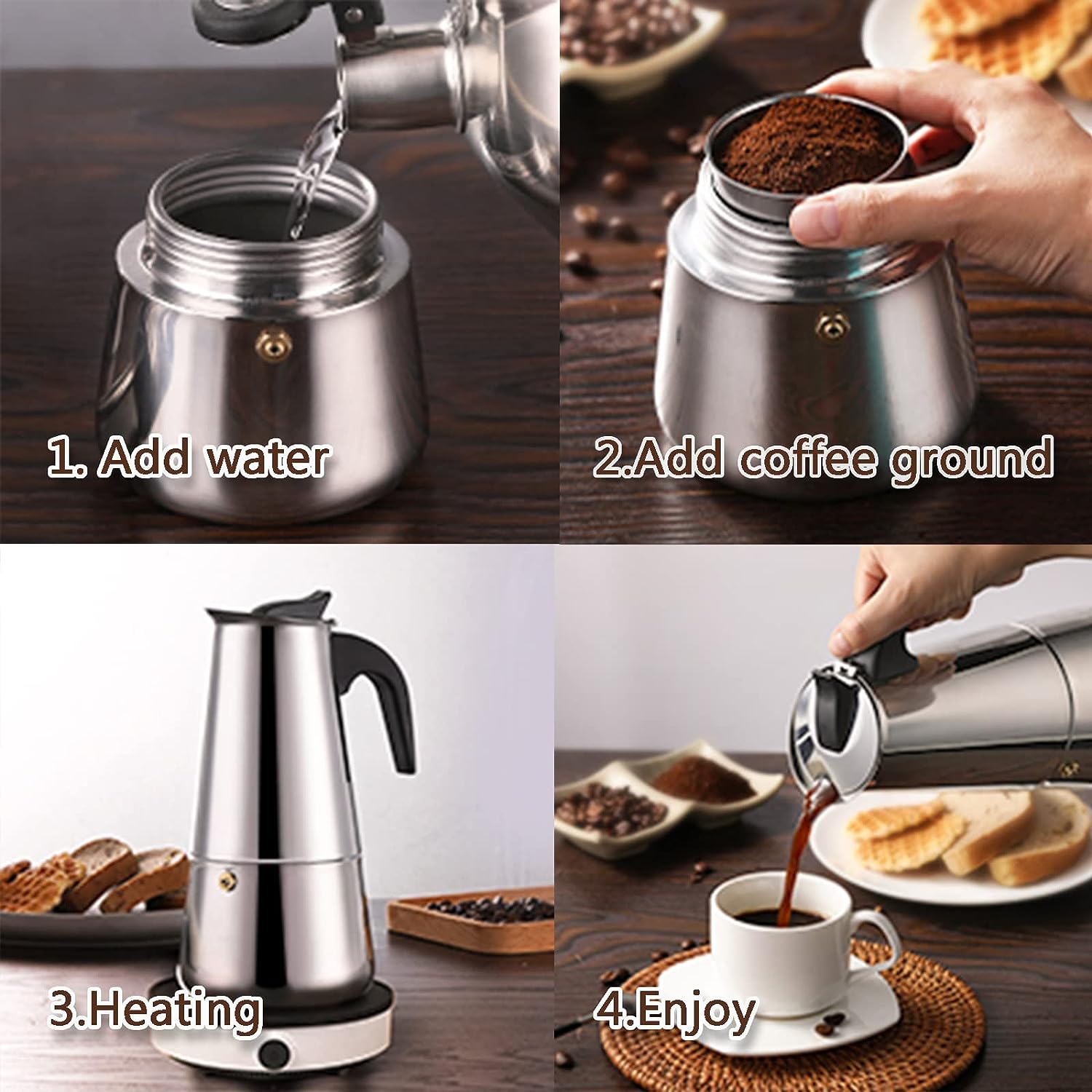 Cangkir kopi Moka, cangkir 4/6 - Coffee Equipment Set ulasan dan harga