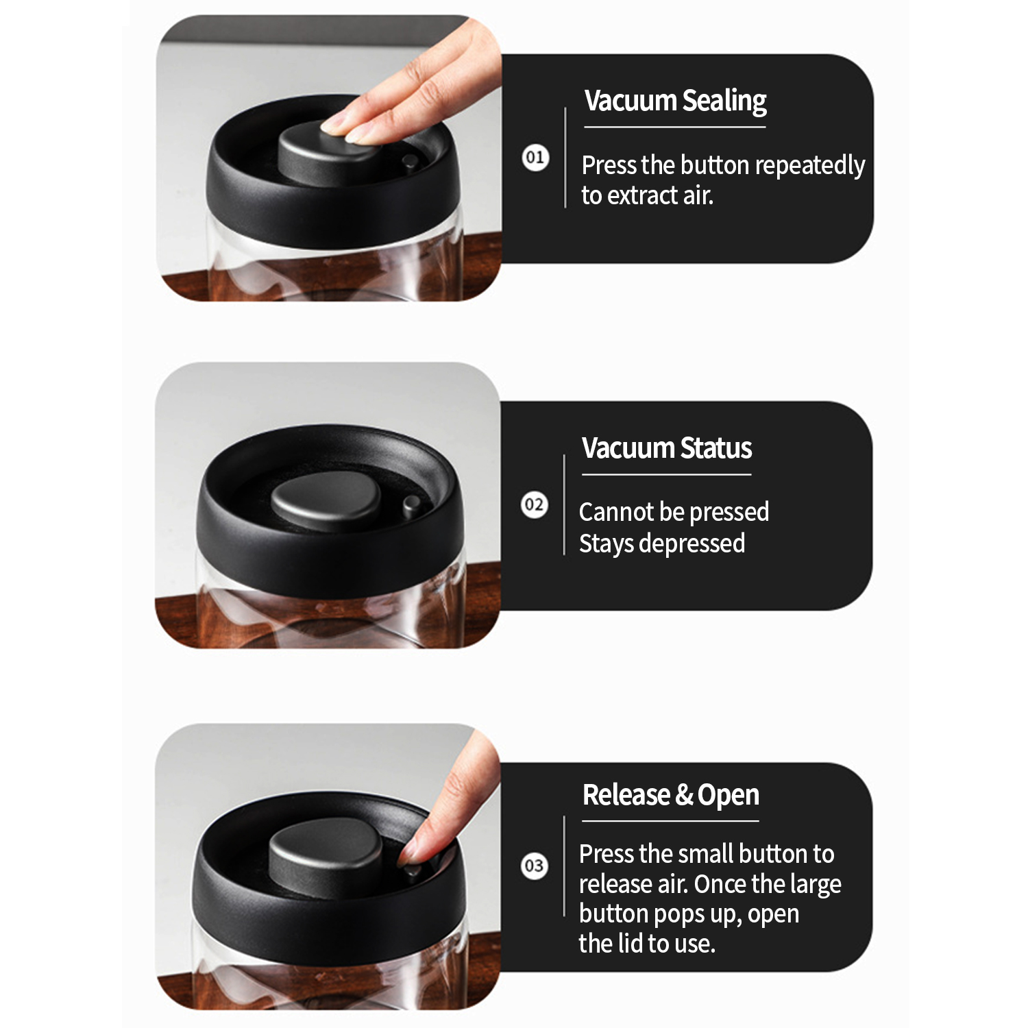 OANKR Wadah Kopi Vakum 500Ml 9 - Coffee Equipment Accessories ulasan dan harga
