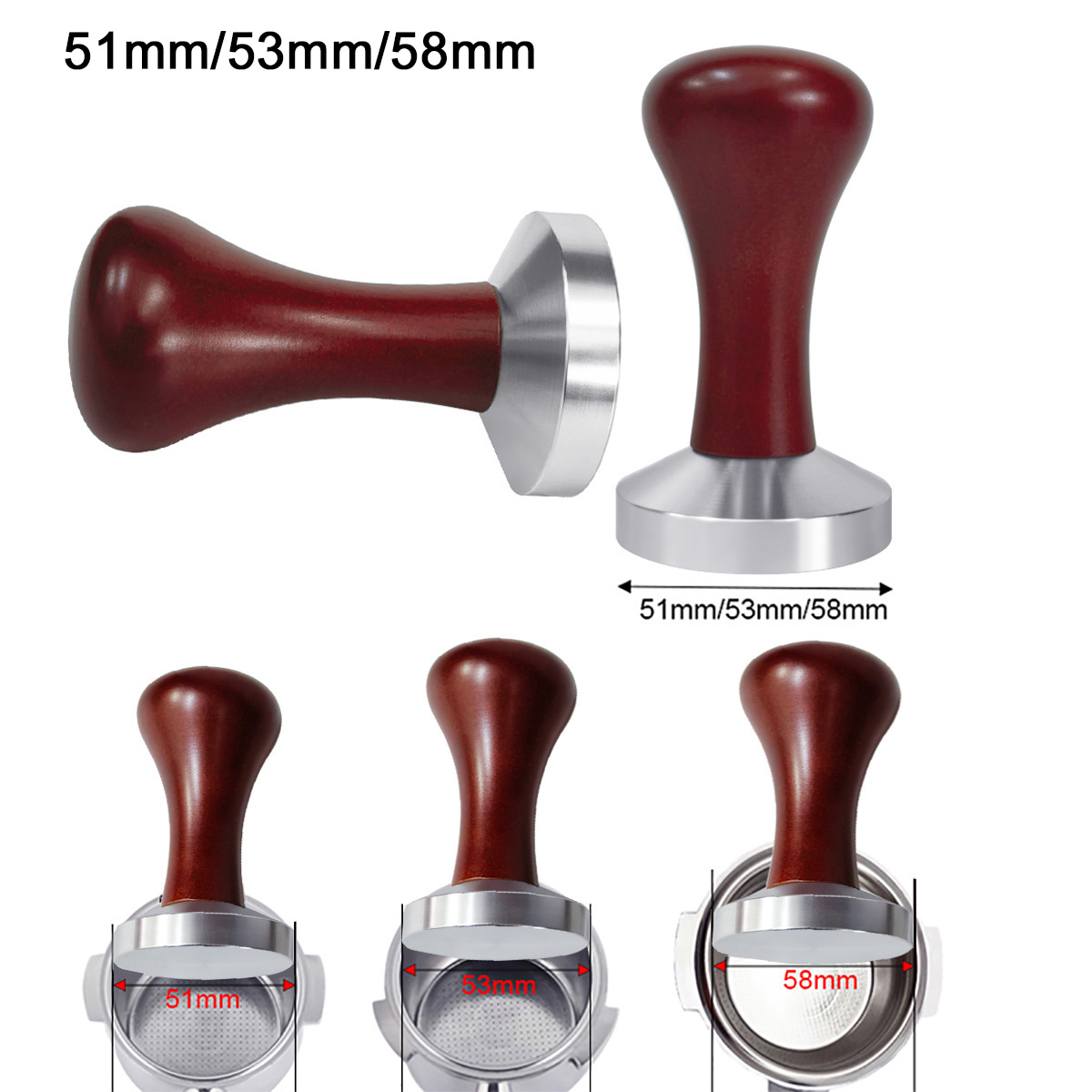 Tamper Espresso 51mm 53mm 58mm - Espresso Tamper Set ulasan dan harga